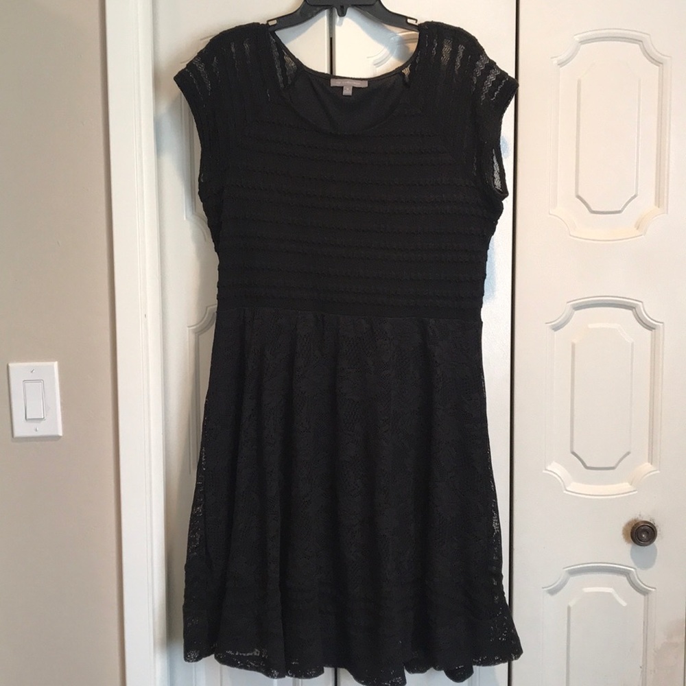 Black Crochet Dress